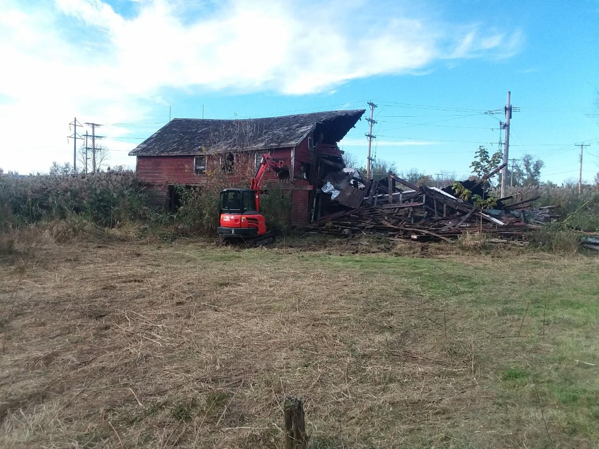 Completed land clearing